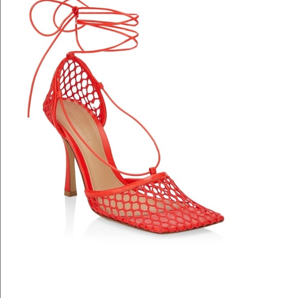 💔SOLD💔 BOTTEGA VENETA Stretch Square Toe Mesh - Picture 2 of 4